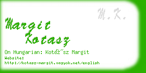 margit kotasz business card